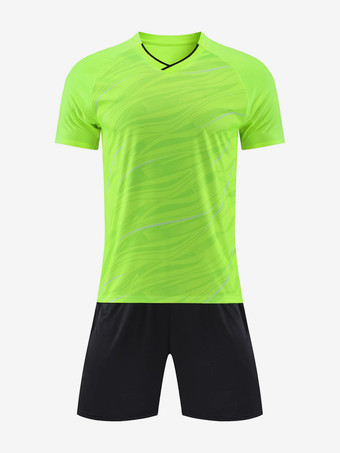 Verde ErbaSet di uniformi da calcio traspiranti per adulti uniformi da allenamento per uomo