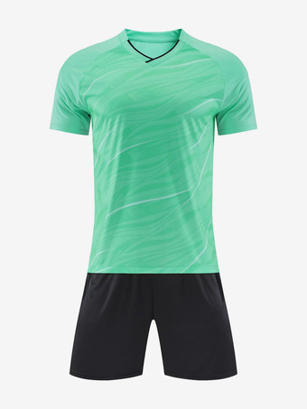 Verde MentaSet di uniformi da calcio traspiranti per adulti uniformi da allenamento per uomo