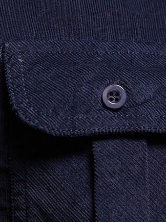 メンズシャツ コットン スリムフィット カジュアル 長袖シャツ