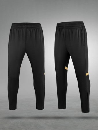 Black Men's Trousers Chic Geometric Natural Waist Set Black Men's Pants