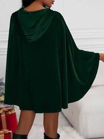 女性用クリスマス 赤いマント ケープ ホリデーコスチューム