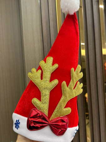 ゴールド ぬいぐるみクリスマス帽子 サンタクロース 雪だるま帽子 ホリデーギフト クリスマスオーナメント