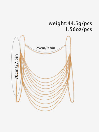 チェストチェーン バレンタイン レディースジュエリー