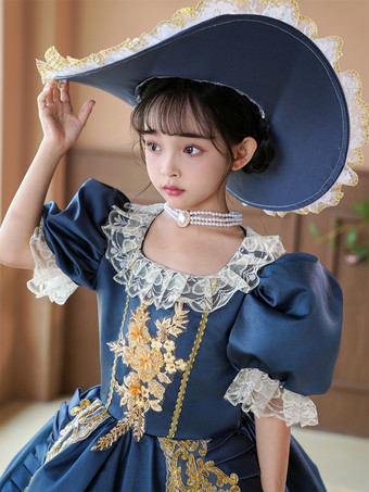 Viktorianisches Rokoko-Kostüm graues Retro-Rüschenkleid Kostüm Party Ballkleid