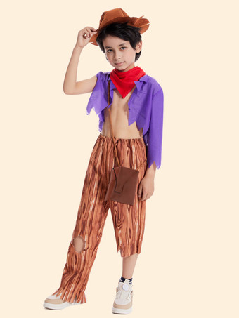 パープル 子供用コスチューム パープル クラバットパンツセット