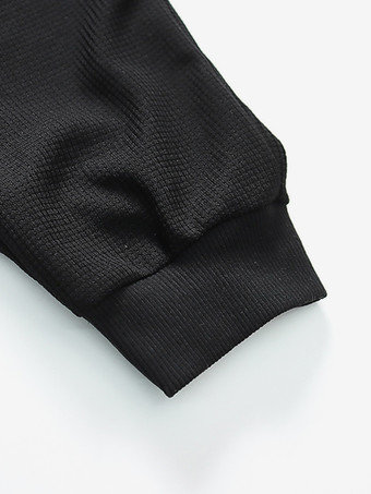 Ensemble De Sport À Capuche Pantalon Noir Football Entraînement Confortable