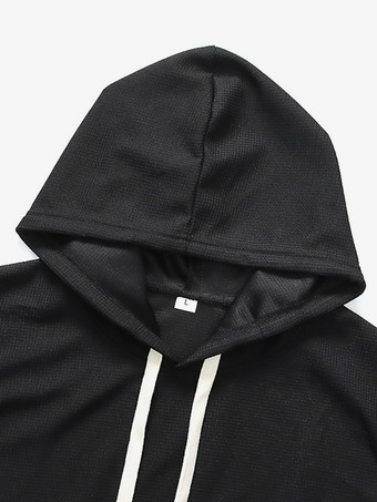 Ensemble De Sport À Capuche Pantalon Noir Football Entraînement Confortable