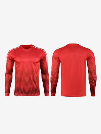 メンズ サッカー ゴールキーパー ユニフォーム トップ スポーツ 通気性 トレーニング 長袖 Tシャツ