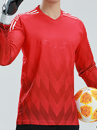 メンズ サッカー ゴールキーパー ユニフォーム トップ スポーツ 通気性 トレーニング 長袖 Tシャツ