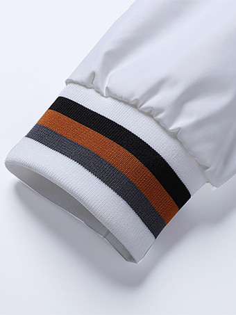 男性用カジュアルジャケット 長袖 軽量 ジップアップ 春秋用 ボンバージャケット