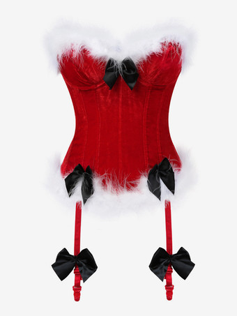 レッド コルセット レディース クリスマス シェイピング レッド クリスマス ホリデー コスチューム