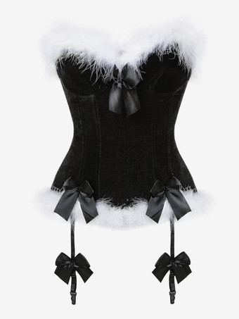 ブラック コルセット レディース クリスマス シェイピング レッド クリスマス ホリデー コスチューム