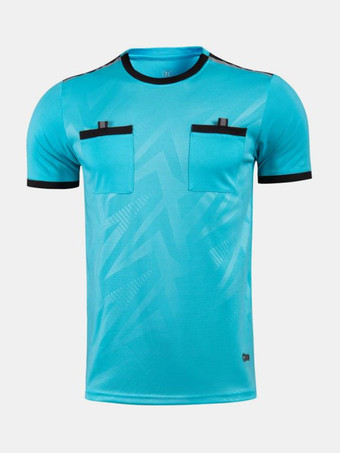 ライトスカイブルーメンズ サッカー ゴールキーパー 通気性 トレーニング 半袖トップ