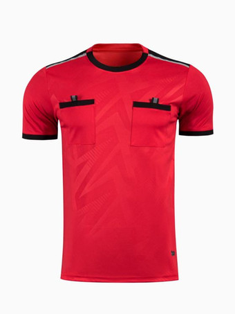 レッド メンズ サッカー ゴールキーパー 通気性 トレーニング 半袖トップ