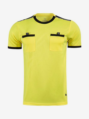 イエローメンズ サッカー ゴールキーパー 通気性 トレーニング 半袖トップ