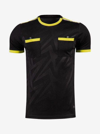 ブラック メンズ サッカー ゴールキーパー 通気性 トレーニング 半袖トップ