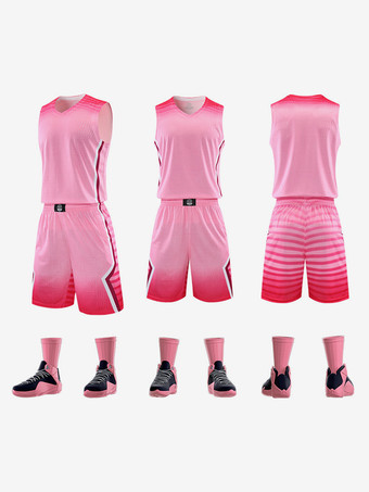 RosaHerren Sportuniform Anzug Erwachsene Sport Atmungsaktives Trikot Training Kurzarm und Shorts