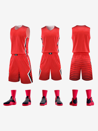 RotHerren Sportuniform Anzug Erwachsene Sport Atmungsaktives Trikot Training Kurzarm und Shorts