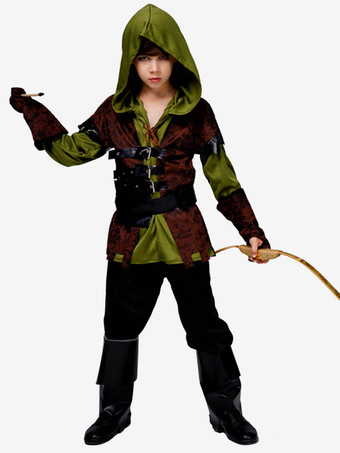 ハンターコスチューム 子供用 ブラウンセット 子供用シャツ パンツ