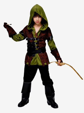 ハンターコスチューム 子供用 ブラウンセット 子供用シャツ パンツ