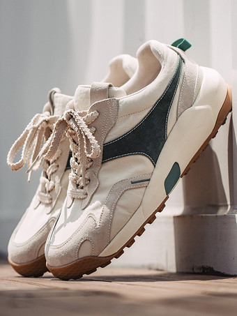 Baskets tendance en toile à bout rond pour hommes chaussures de sport