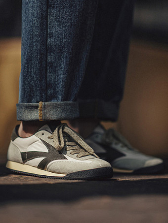 メンズスニーカー 快適なラウンドトゥ バスケット スポーツシューズ