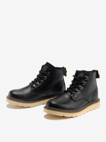 メンズ ワークブーツ 牛革 クラシック イエロー ショート アンクルブーツ