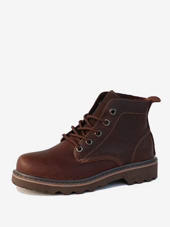 ブラウン 靴 メンズシューズ ワークブーツ メンズブーツ 牛革 シック ブラック