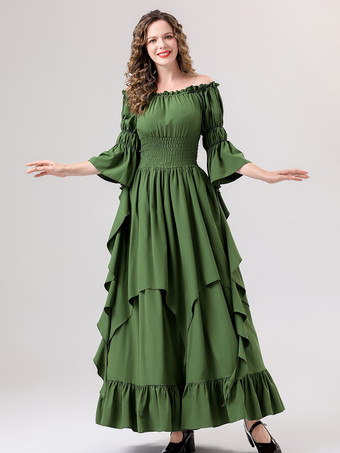 vert Ensemble de costumes rétro 5 couleurs pour femmes costumes de vacances