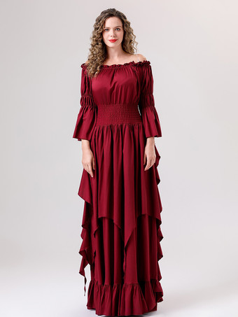 BordeauxEnsemble de costumes rétro 5 couleurs pour femmes costumes de vacances