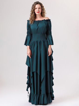 TealEnsemble de costumes rétro 5 couleurs pour femmes costumes de vacances