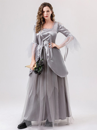 Disfraces retro Vestido elegante gris Disfraces festivos