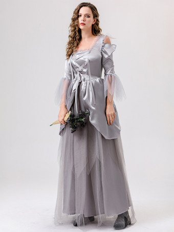 Disfraces retro Vestido elegante gris Disfraces festivos