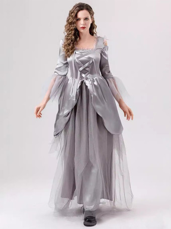 Disfraces retro Vestido elegante gris Disfraces festivos