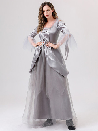 Disfraces retro Vestido elegante gris Disfraces festivos