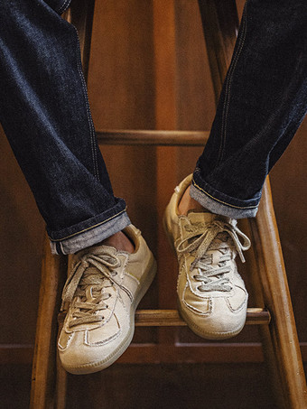 男性用スニーカー 履き心地の良いキャンバス ラウンドトゥ バスケット スポーツシューズ