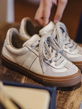 メンズスニーカー 快適なラウンドトゥ 滑り止めラバーフラット カジュアルシューズ