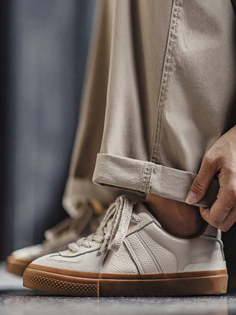 メンズスニーカー 快適なラウンドトゥ 滑り止めラバーフラット カジュアルシューズ