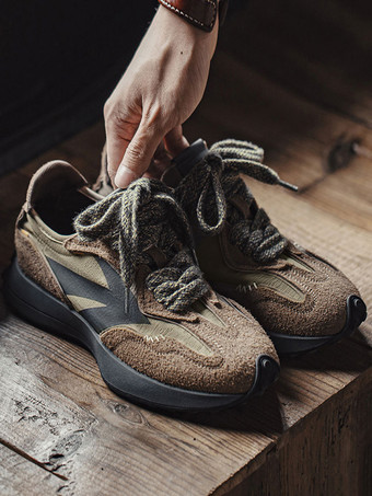 メンズスニーカー 快適なレザー ポインテッドトゥ バスケット スポーツシューズ