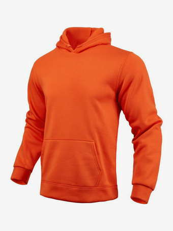 メンズパーカー フリース 無地 フード付き プルオーバー カジュアル 長袖 トップス