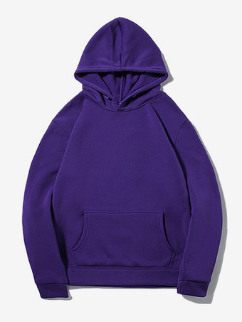 パープル メンズ スウェットシャツ プラスサイズ ベルベット パーカー カジュアル ジャケット