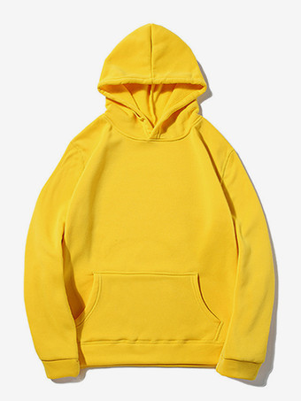 イエローメンズ スウェットシャツ プラスサイズ ベルベット パーカー カジュアル ジャケット