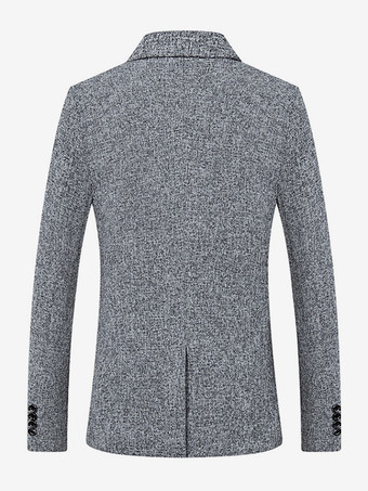 メンズ ブレザー ジャケット スリムフィット シングルボタン トップ