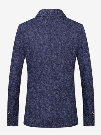 メンズ ブレザー ジャケット スリムフィット シングルボタン トップ