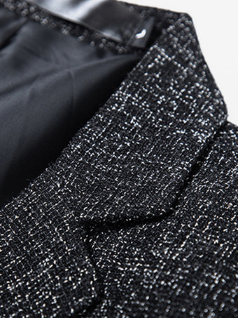 メンズ ブレザー ジャケット スリムフィット シングルボタン トップ