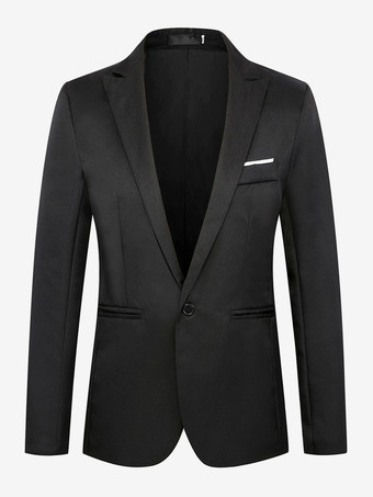 ブラック メンズ ジャケット スリム カジュアル スーツ トップス プラスサイズ ブレザー