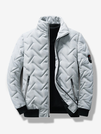 グレイメンズ 冬コート スタンドカラー カジュアル 暖かい ベースボールジャケット