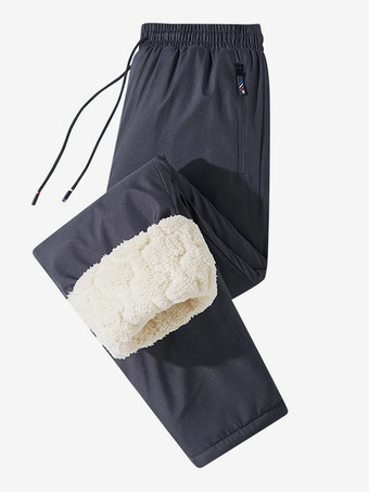 メンズ フリース 防風 防水 プラスサイズ フリース スポーツ パンツ