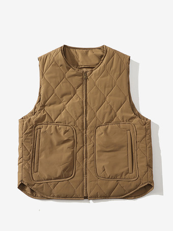 メンズ ウールコート ツーピース 取り外し可能 スタンドカラー コットンコート