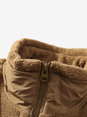 メンズ ウールコート ツーピース 取り外し可能 スタンドカラー コットンコート